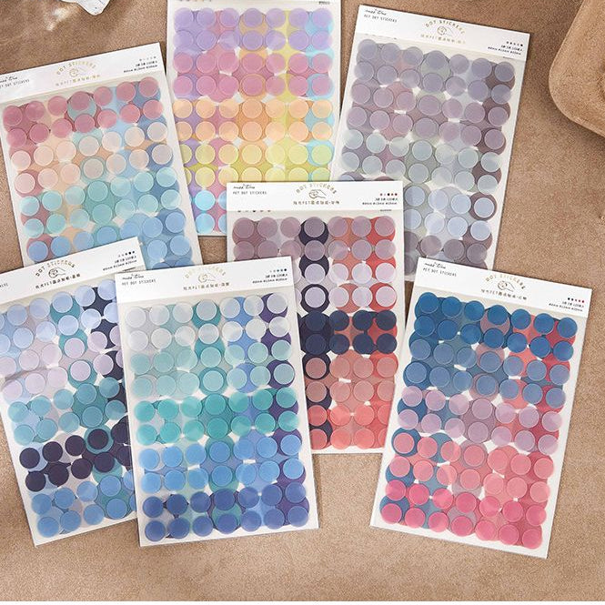 Starry Sky Series Dot PET Stickers 120psc 7 variants image 0
