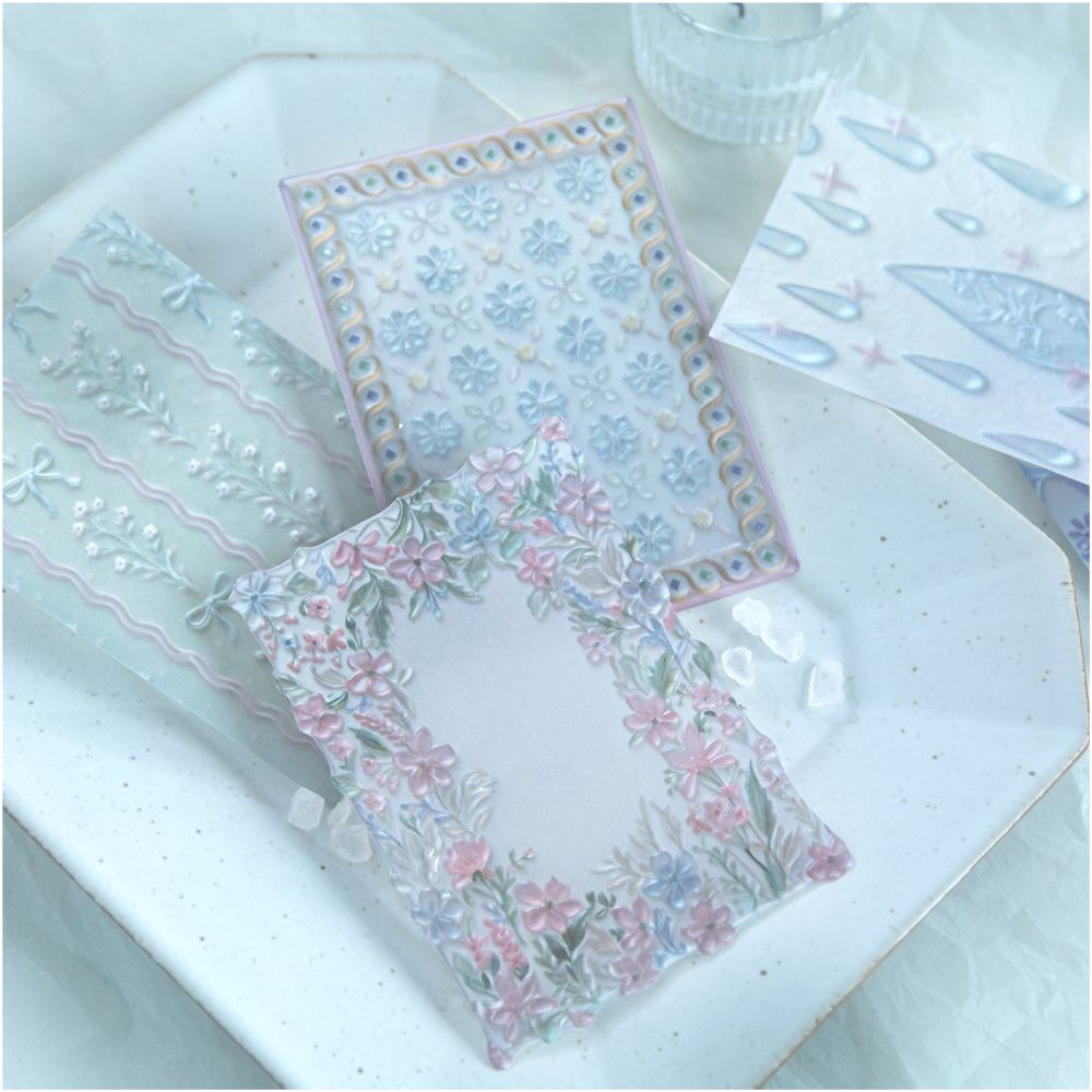 Glass Garden Series Paper 7 5cm x 10cm 10sheets 6 designs image 3