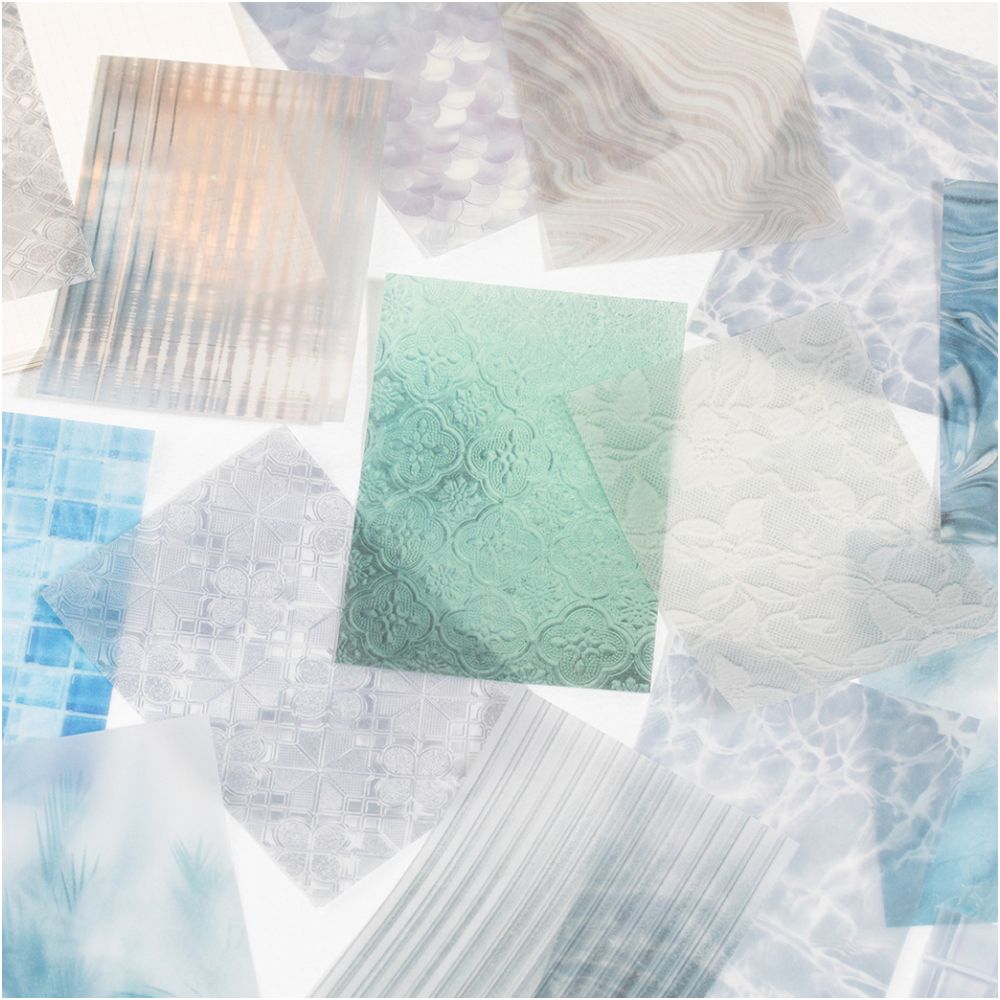 Vintage Texture Theme Paper Background 10cm x 7cm 30psc 4 variants image 1