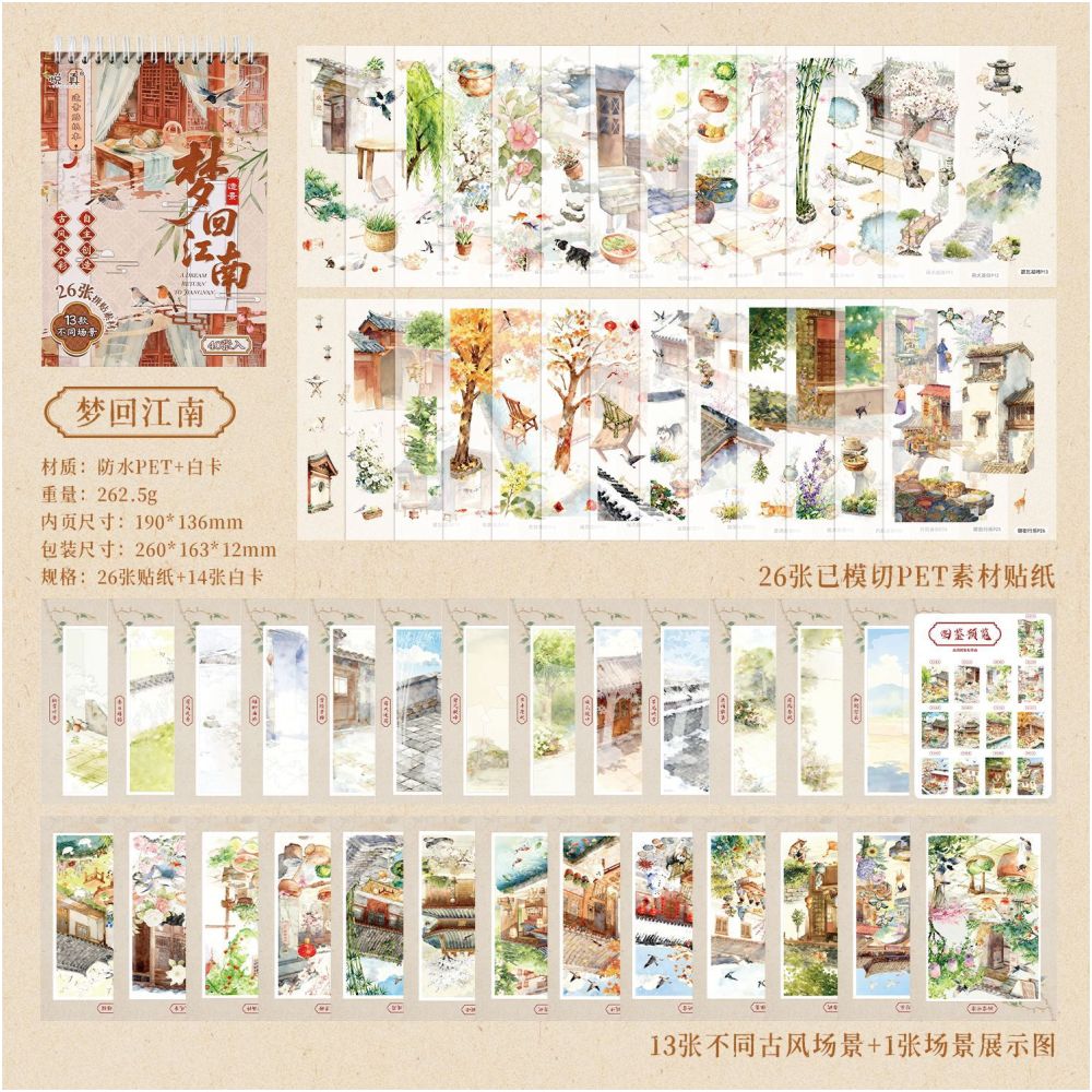 Dreamy Landscape PET Stickers 26psc