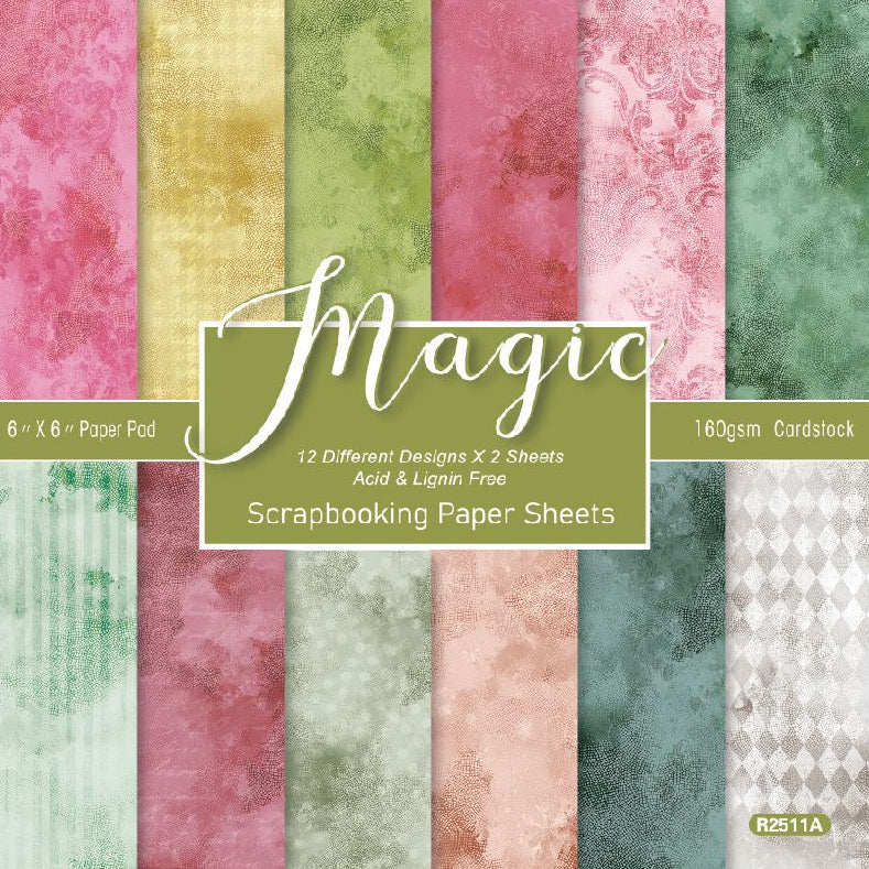 Magic Background Material Paper 15cm x 15cm 12 sheets image 0