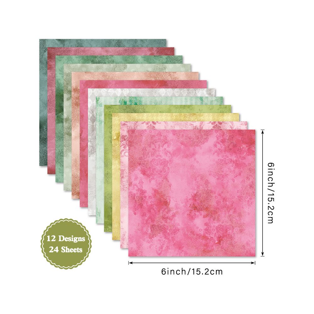 Magic Background Material Paper 15cm x 15cm 12 sheets image 4