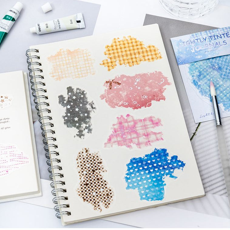 Watercolour Blend PET Stickers 10psc 6 variants image 1