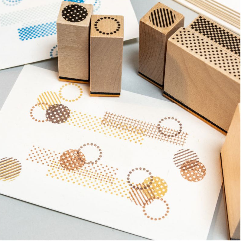 Geometric Aesthetics Beechwood Stamp image 0