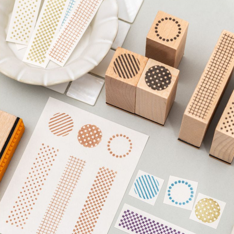 Geometric Aesthetics Beechwood Stamp image 3