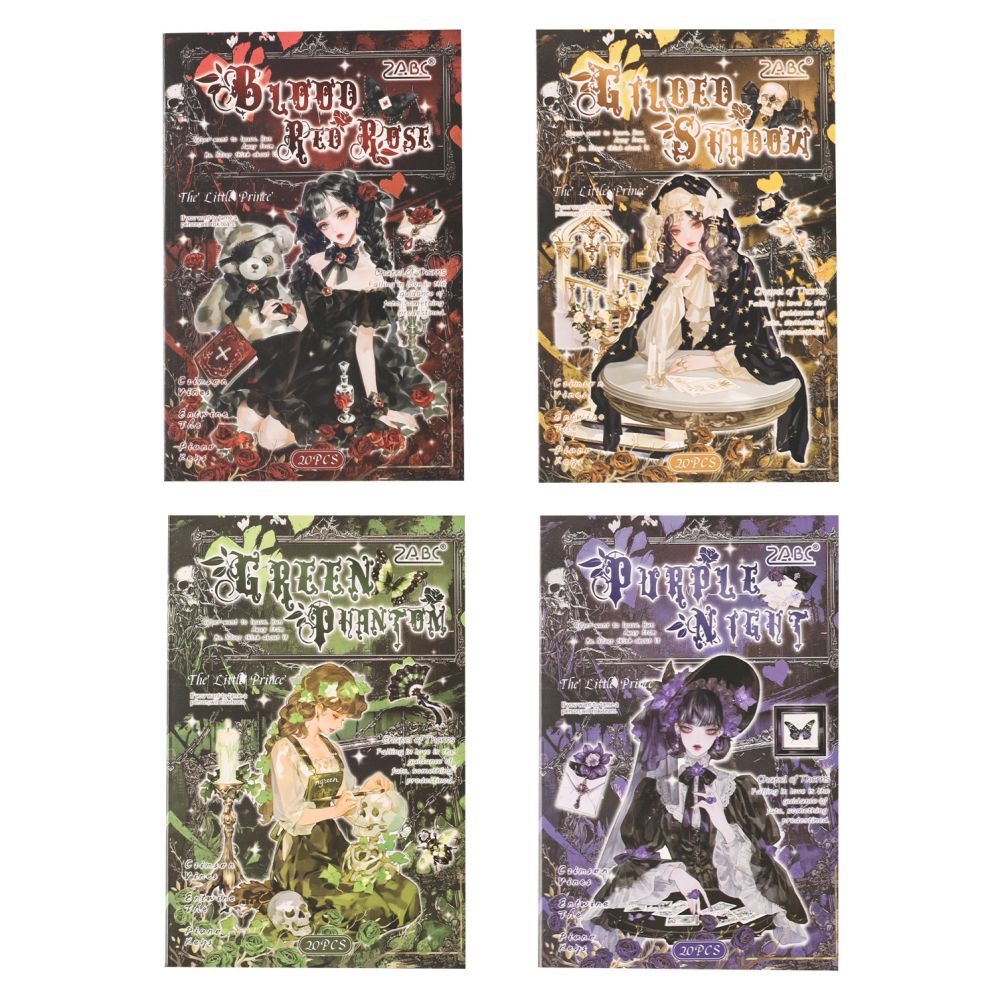 Gothic Vintage PET Stickers 20 Sheets 4 Designs image 4