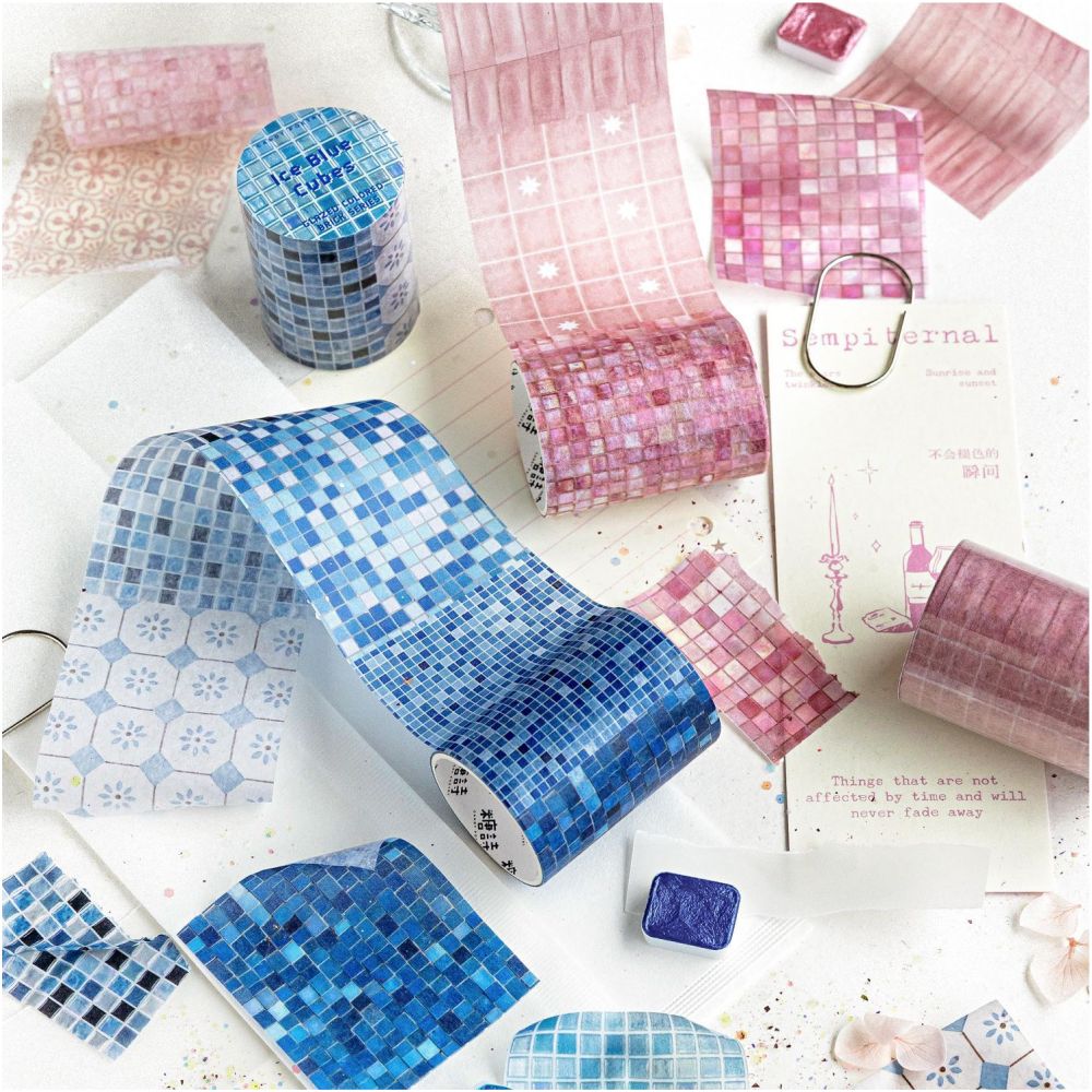 Glass Brick Series Washi Tape 5cm x 2m 6 Designs image 3