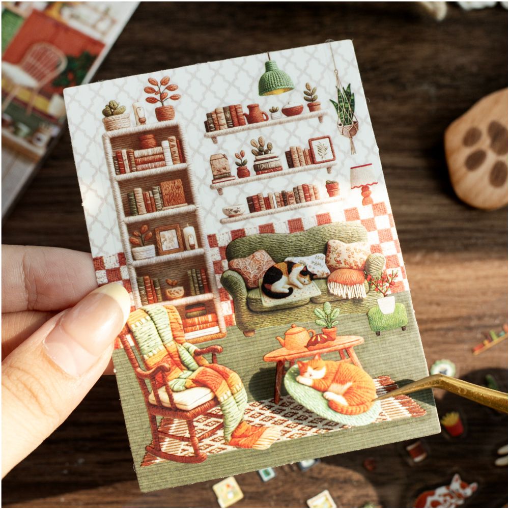 My Room Series PET Stickers 2 Sheets 4 Designs image 2