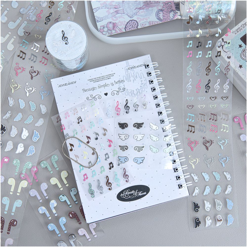 Creamy Diary Series PET Tape 5cm x 2m 4 Designs image 0