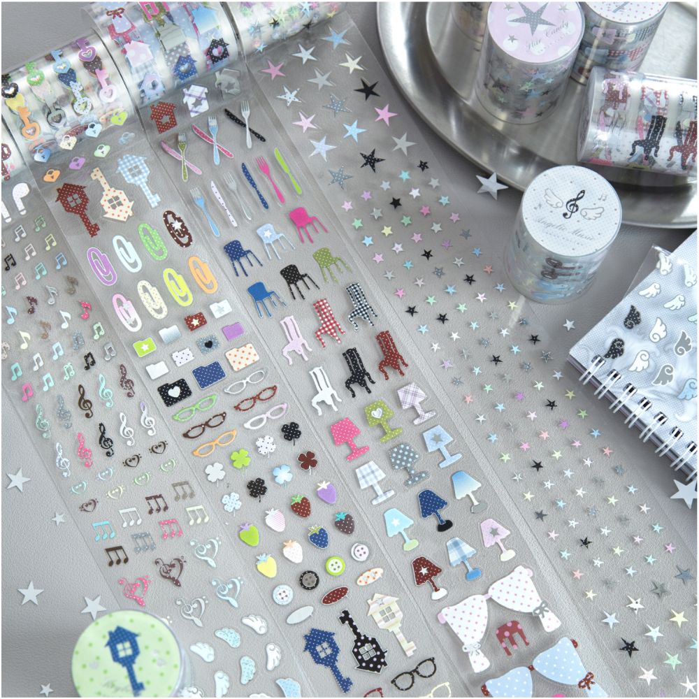 Creamy Diary Series PET Tape 5cm x 2m 4 Designs image 1
