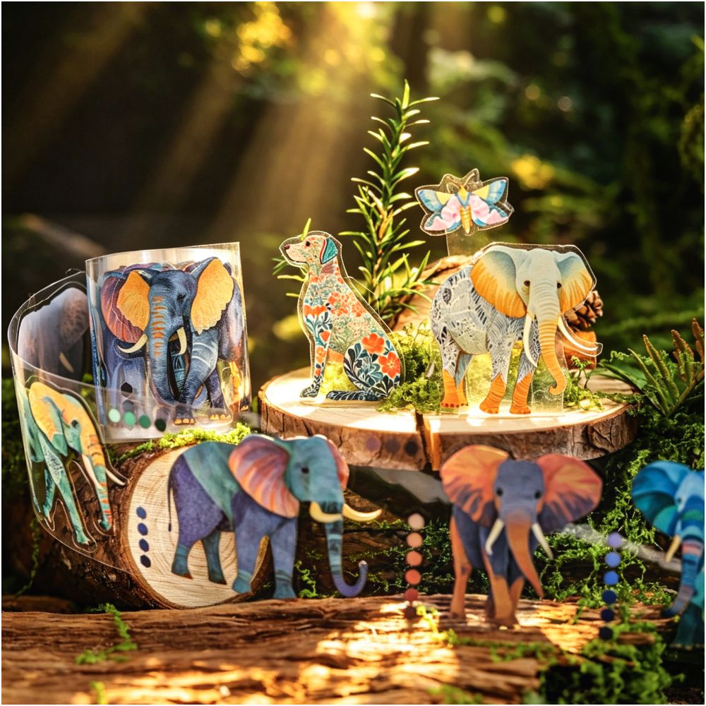 Morris Animal Series PET Tape 5cm x 2m 6 Designs image 2