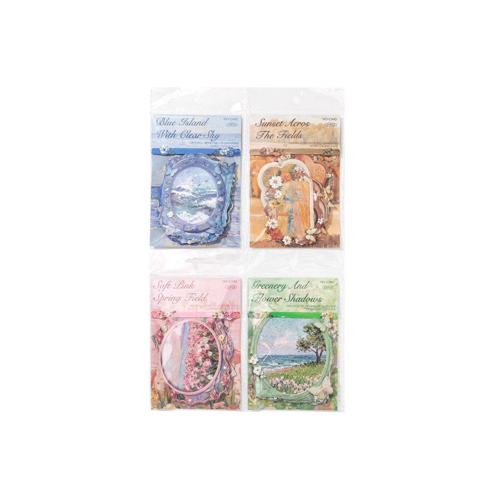 Monet s Frame Series Paper Stickers 15psc 4 styles image 4