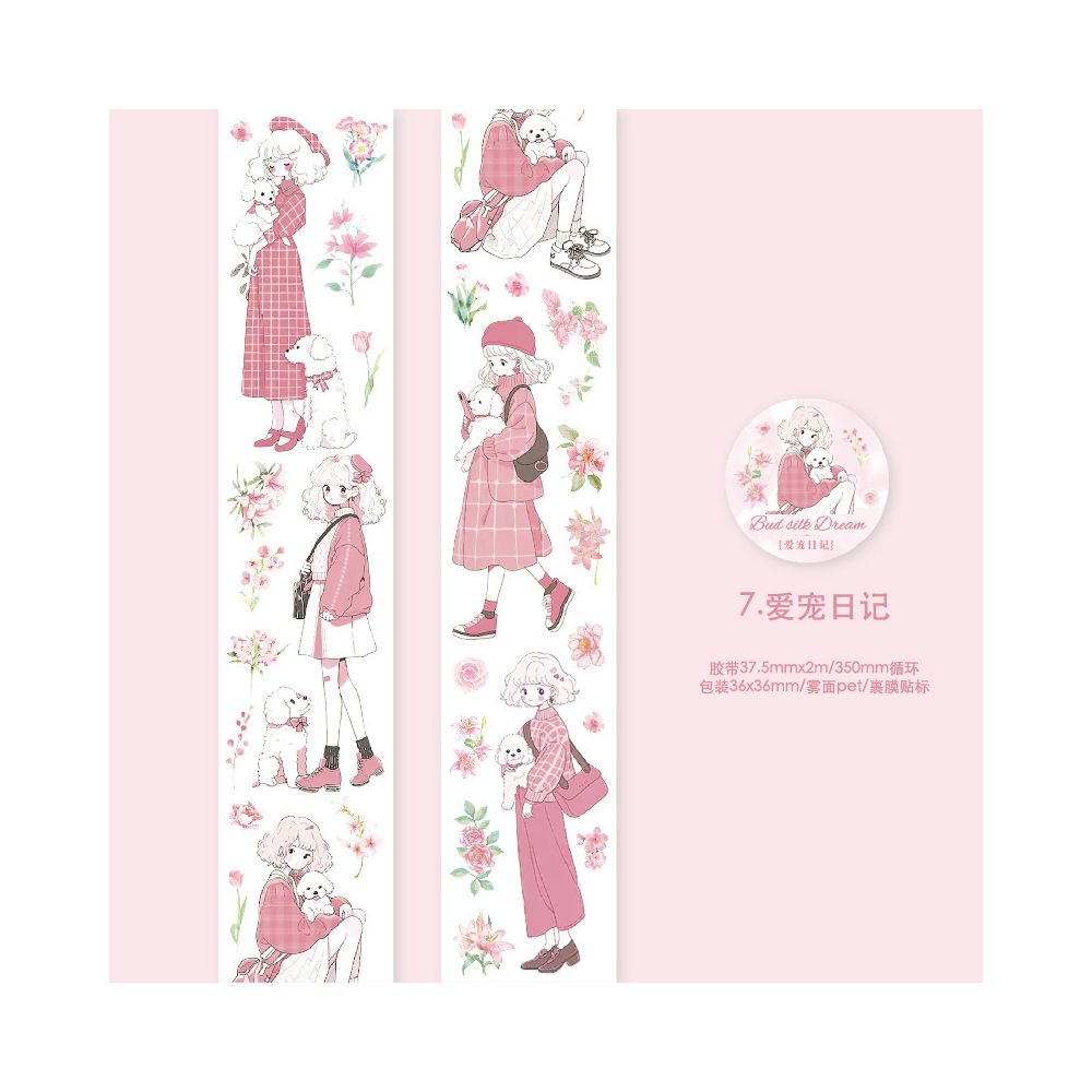 Bouquet Girl Series PET Tape 3,7cm x 2m 8 variants