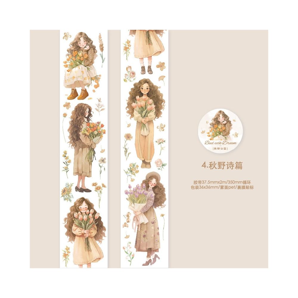 Bouquet Girl Series PET Tape 3,7cm x 2m 8 variants