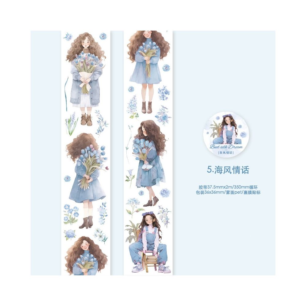 Bouquet Girl Series PET Tape 3,7cm x 2m 8 variants