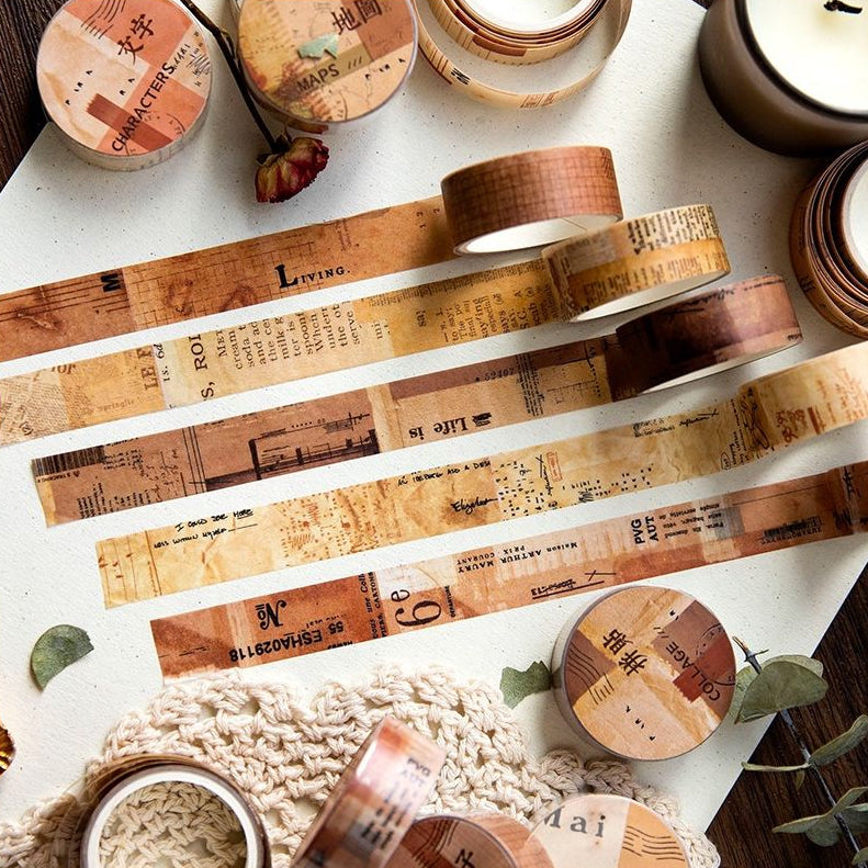 Retro Island Series Washi Tape 1 5cm x 2m 8 variants image 1