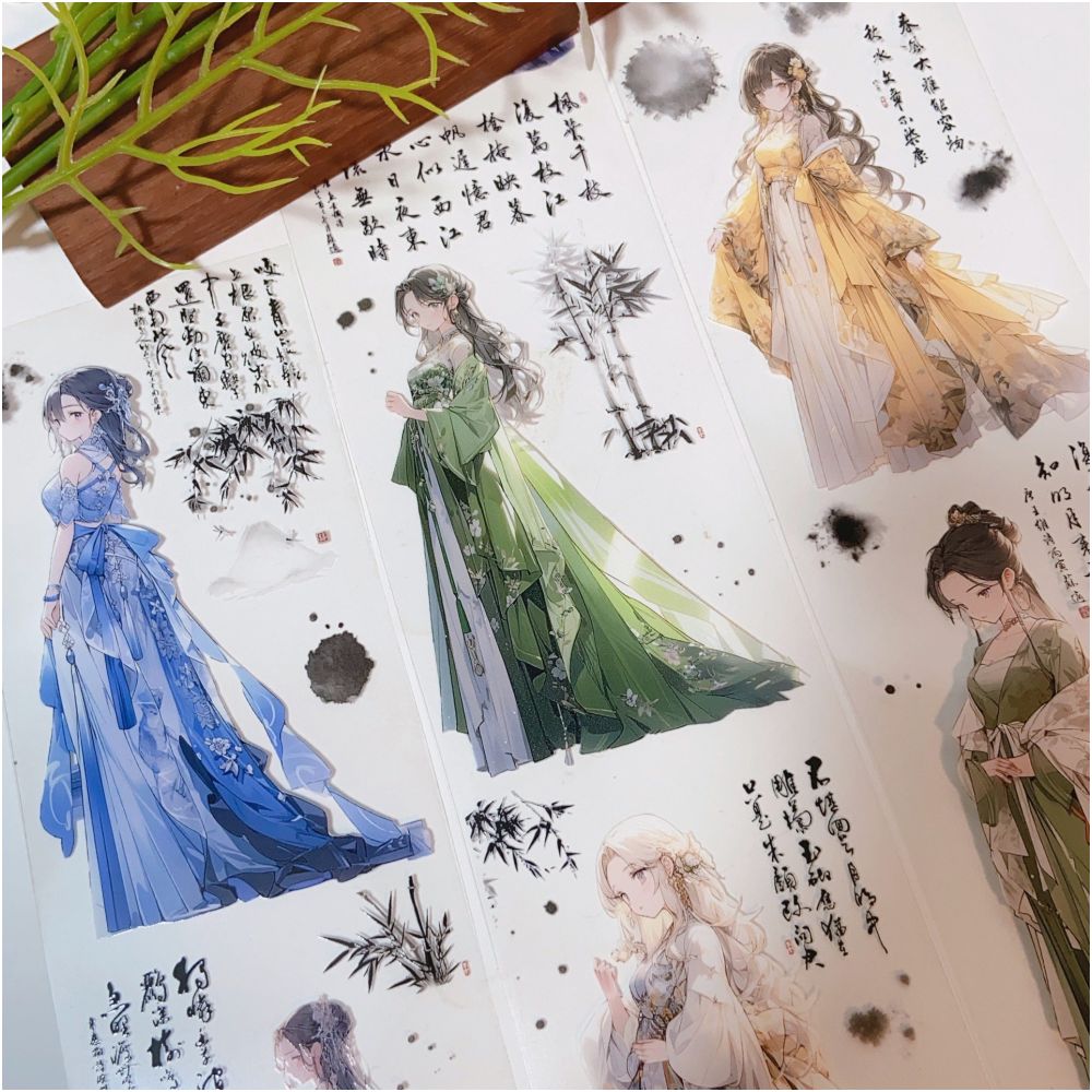 Ancient Style Character PET Tape 6 5cm x 2m image 1