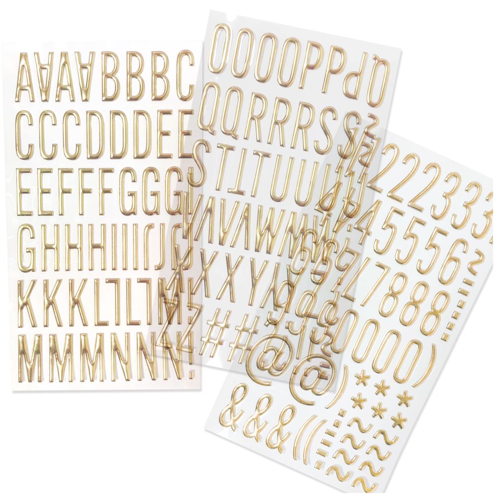 Cross border English letter bubble stickers 3D 15 Styles image 0