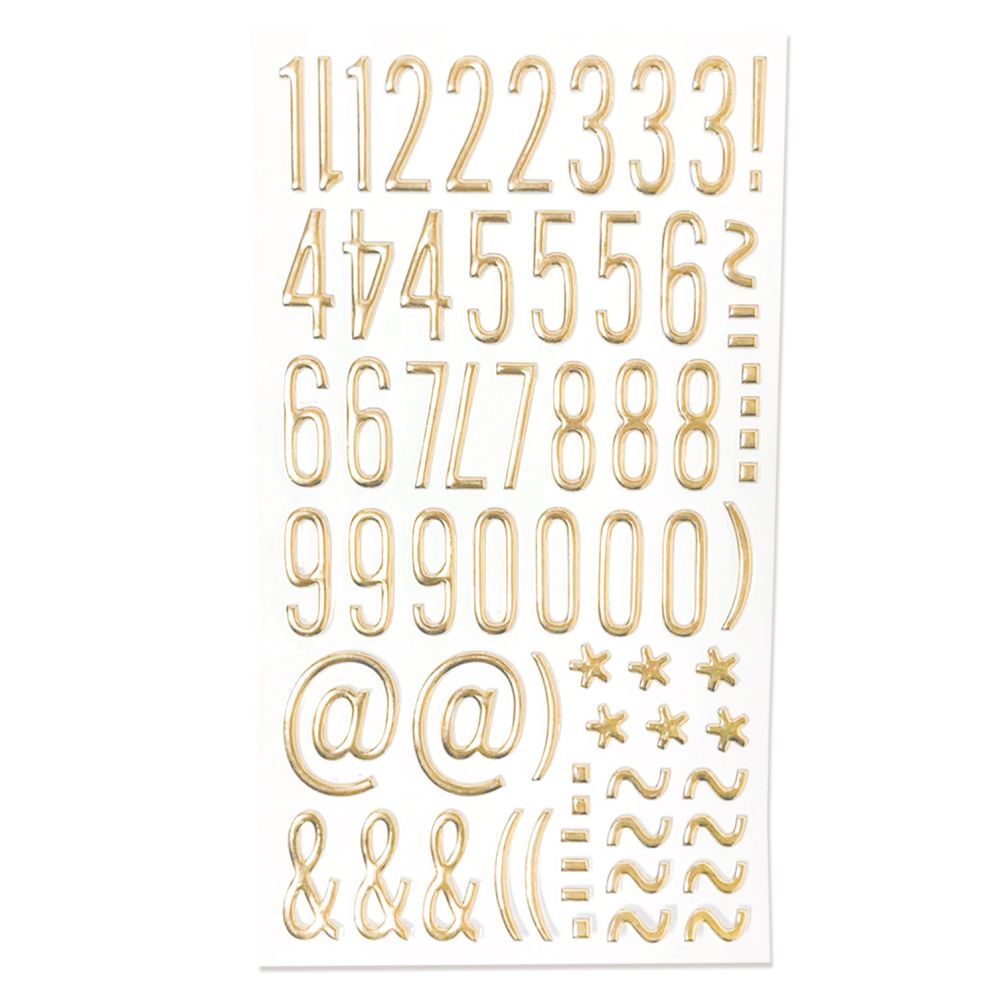 English Letter Bubble Stickers 3D 15 Styles
