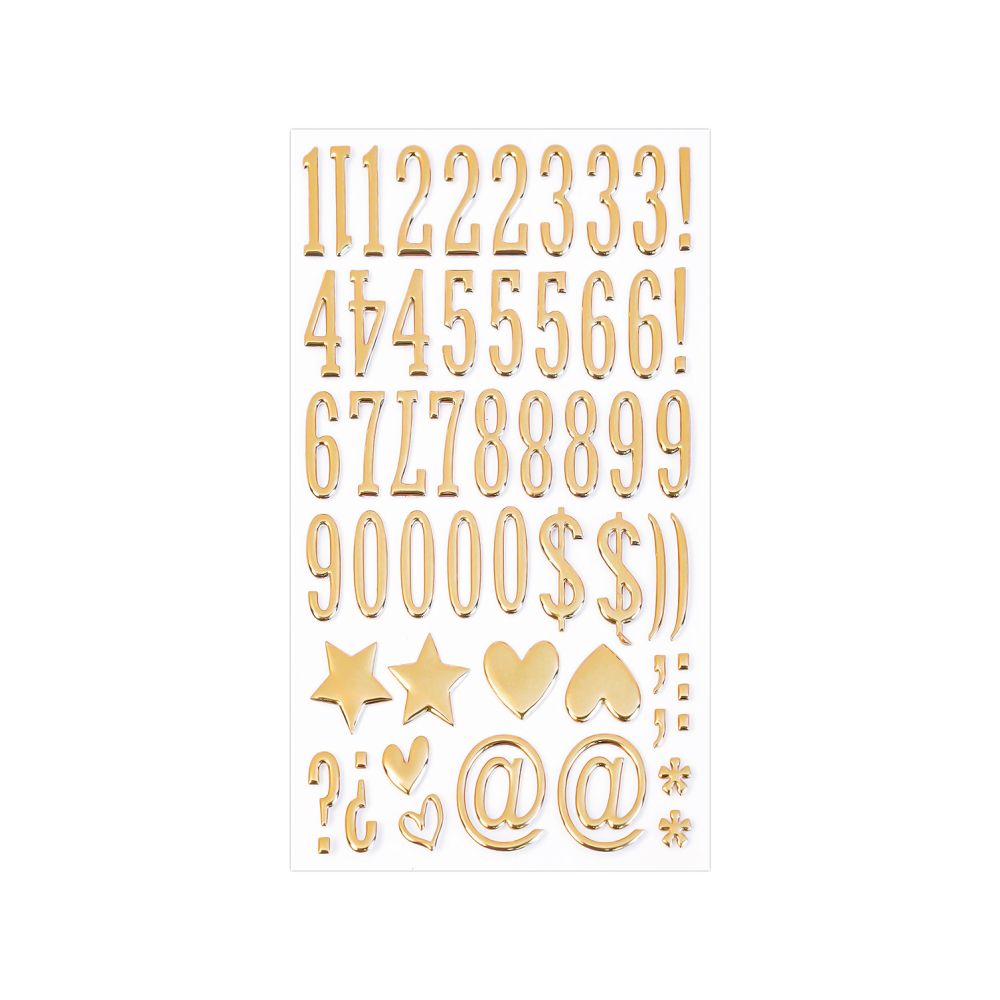 English Letter Bubble Stickers 3D 15 Styles