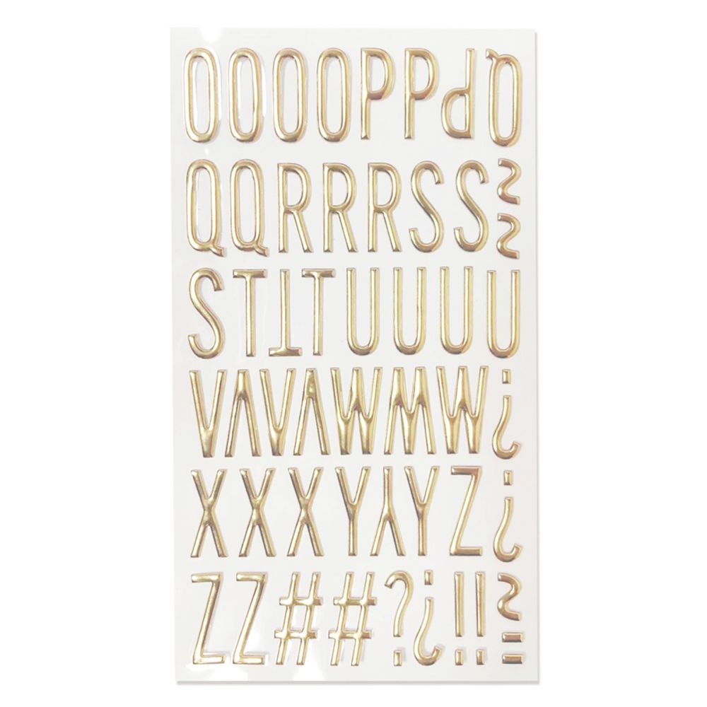English Letter Bubble Stickers 3D 15 Styles