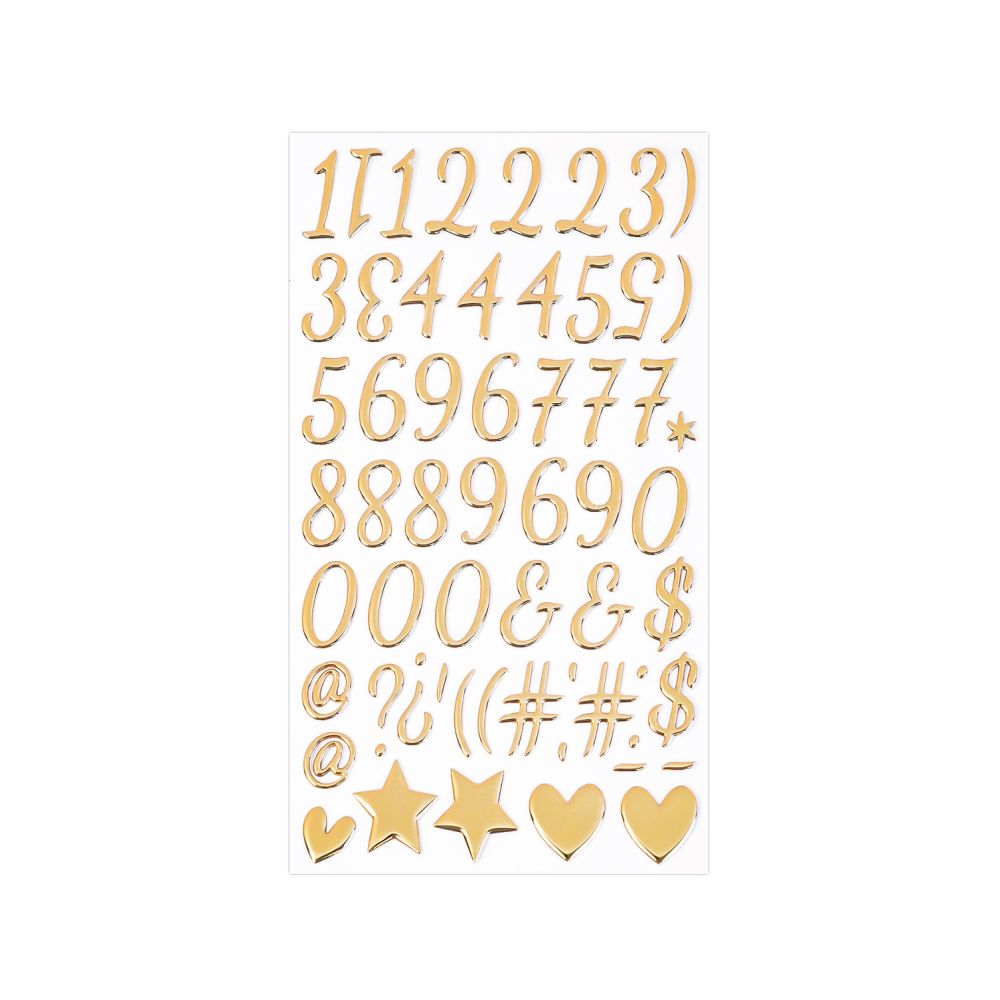 English Letter Bubble Stickers 3D 15 Styles