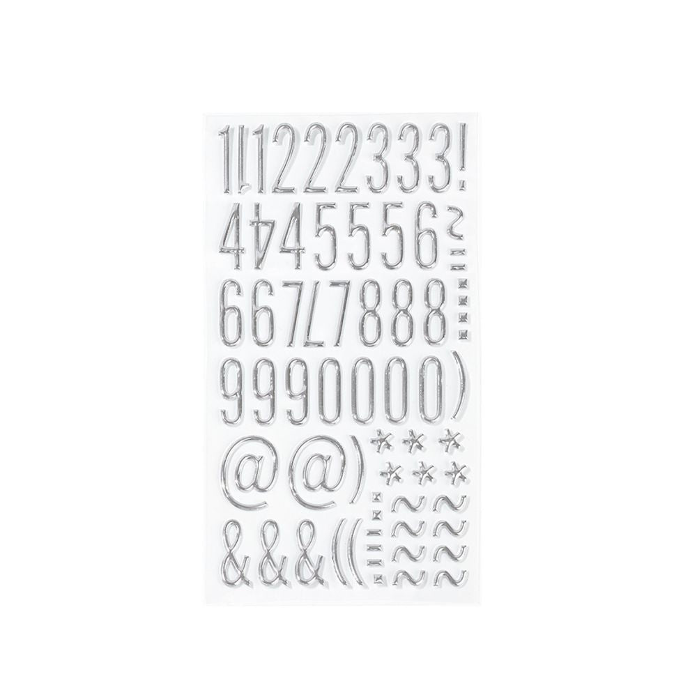 English Letter Bubble Stickers 3D 15 Styles