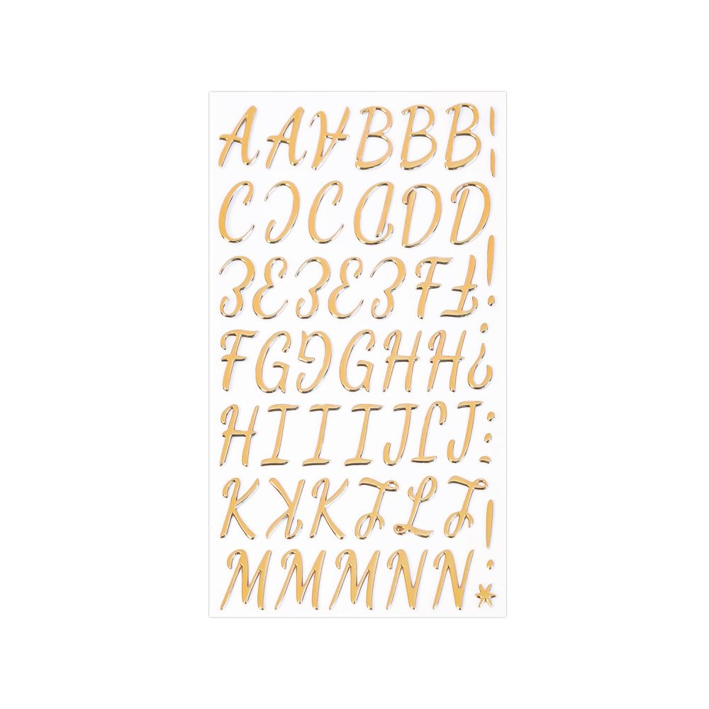 English Letter Bubble Stickers 3D 15 Styles