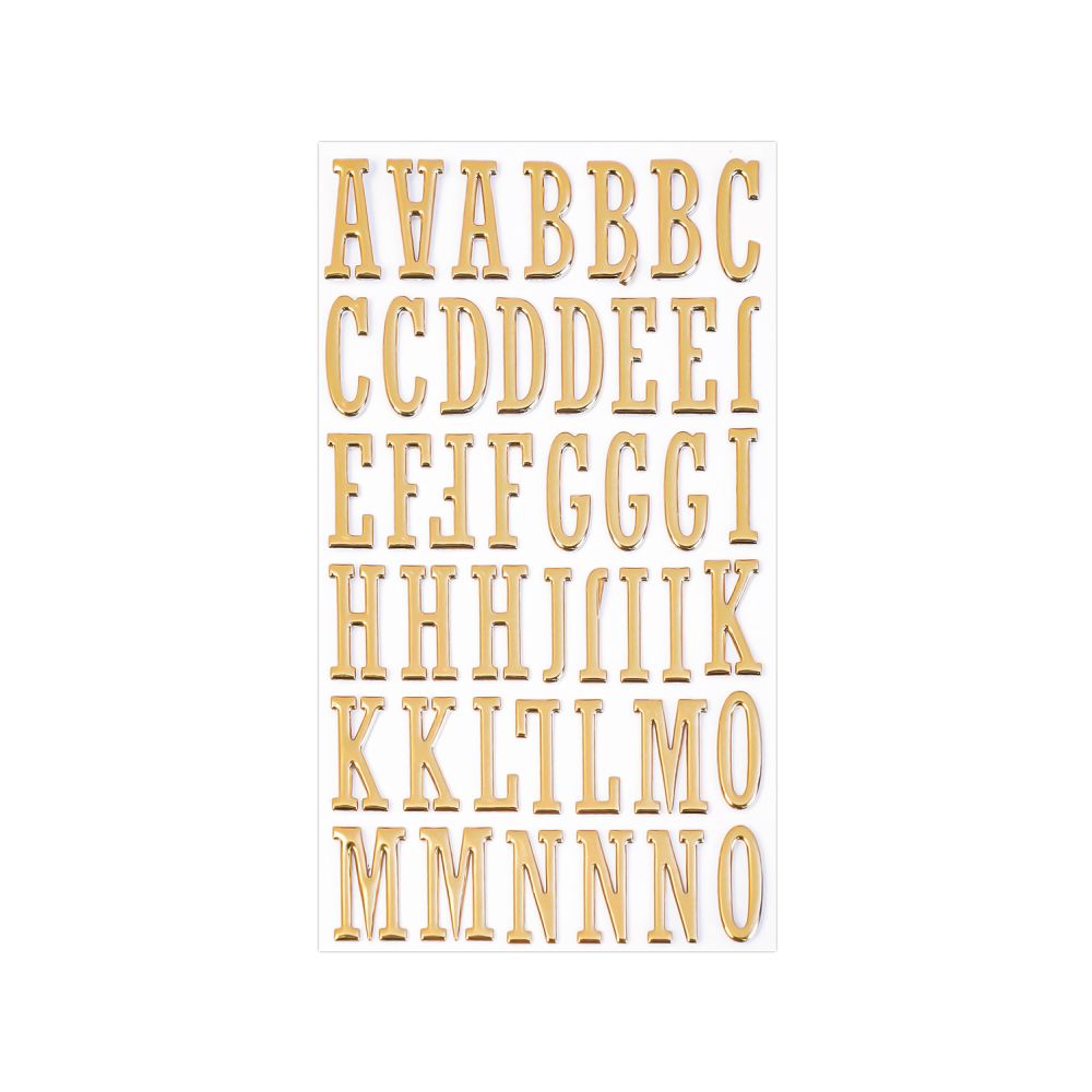 English Letter Bubble Stickers 3D 15 Styles