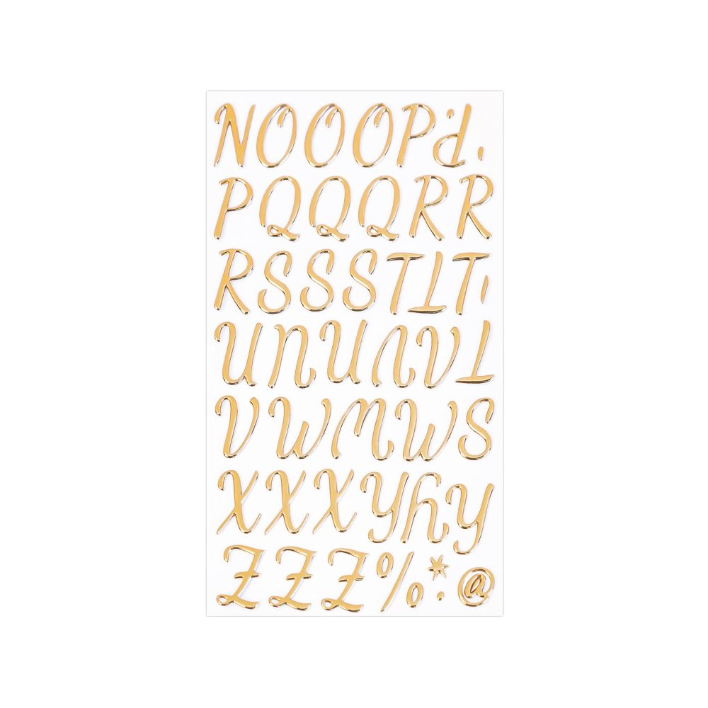 English Letter Bubble Stickers 3D 15 Styles