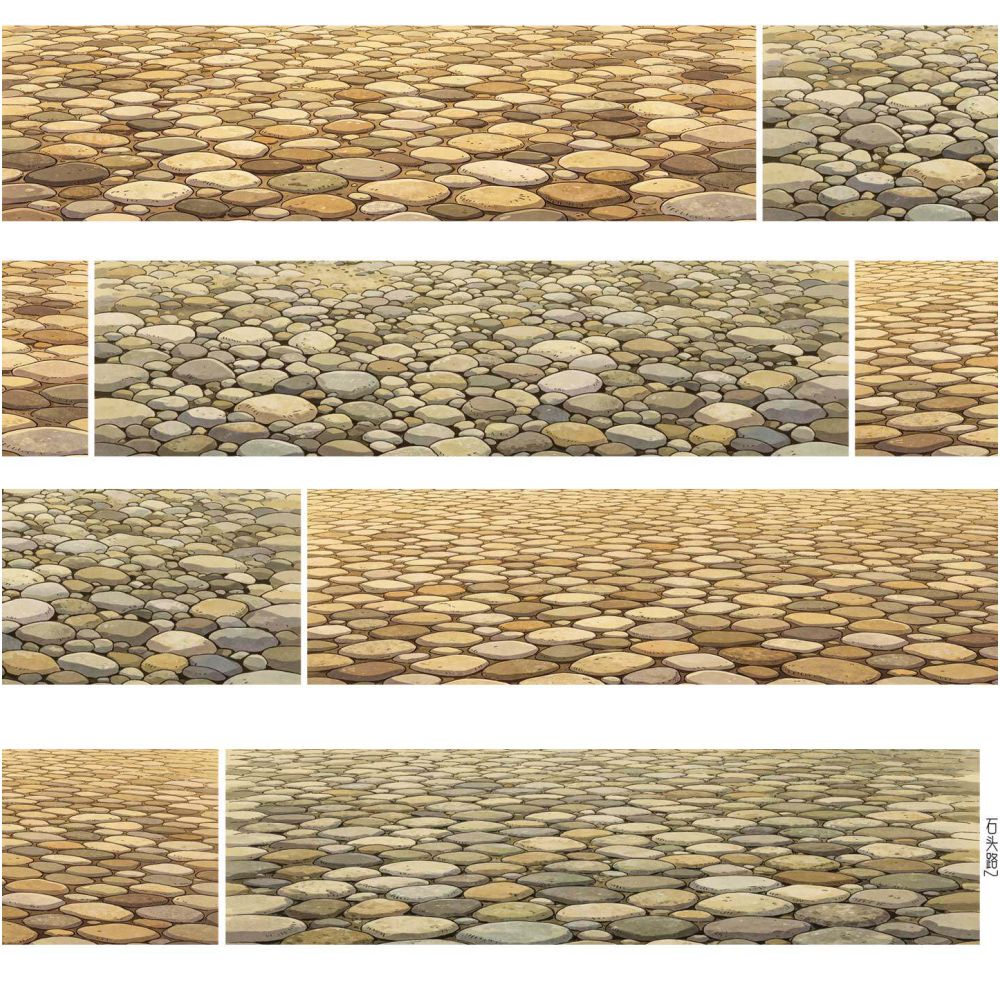 Stone Path Ground Landscaping PET tape 6cm x 93cm 3 styles
