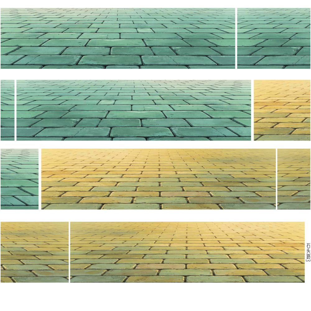 Stone Path Ground Landscaping PET tape 6cm x 93cm 3 styles