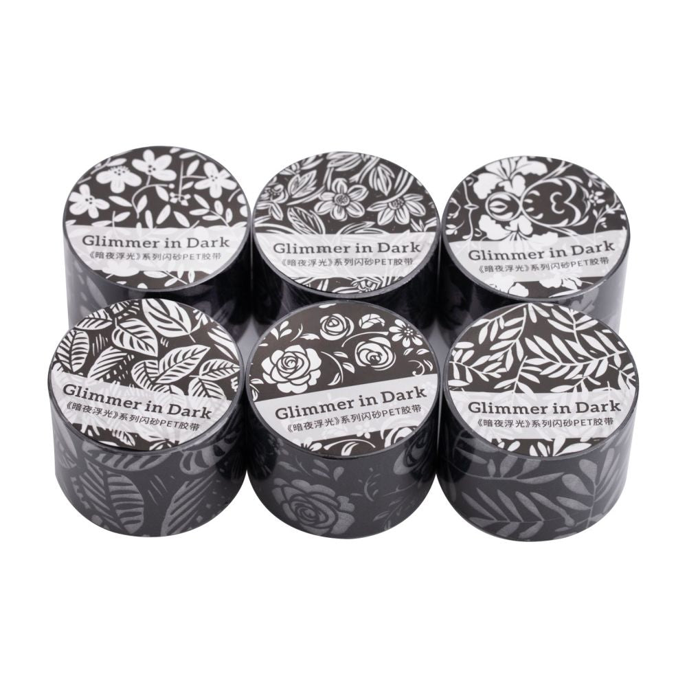 Dark Night Floating Light Series PET Tape 3cm x 2m 6 Styles image 4