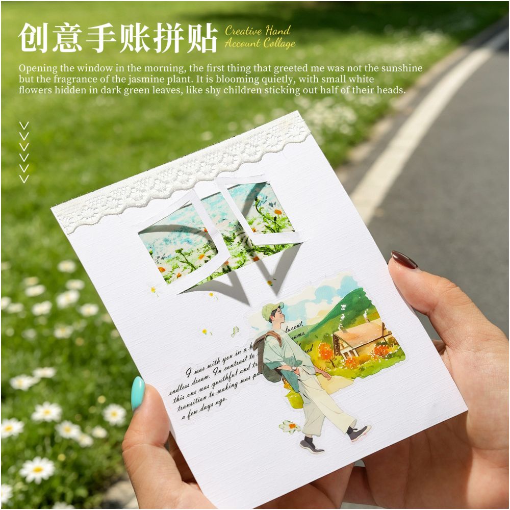Ten Miles of Flower Fields series PET Tape set 2 designs 4 Rolls image 2