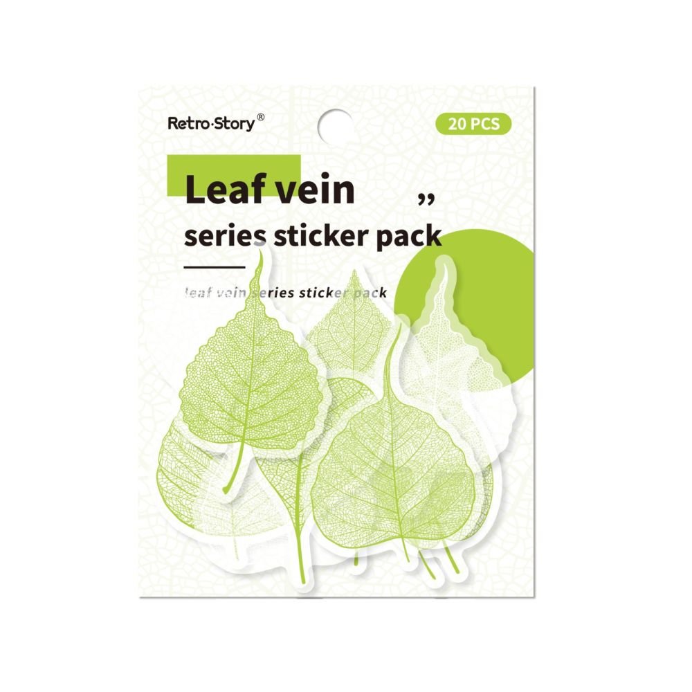 Leaf Series PET Stickers 20 sheets 6 designs image 4