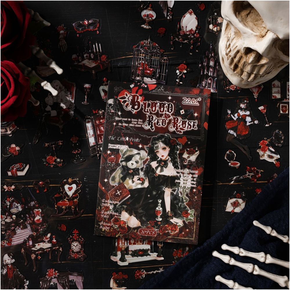 Gothic Vintage Sticker Book 20 Sheets 4 Styles image 2