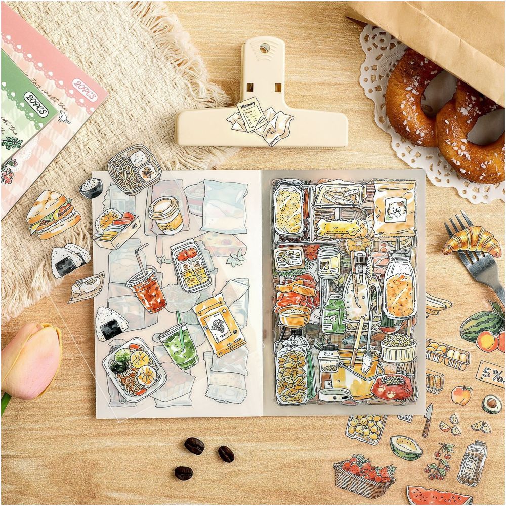 Daily Life Themed Sticker Book 20 Sheets 4 Styles image 3