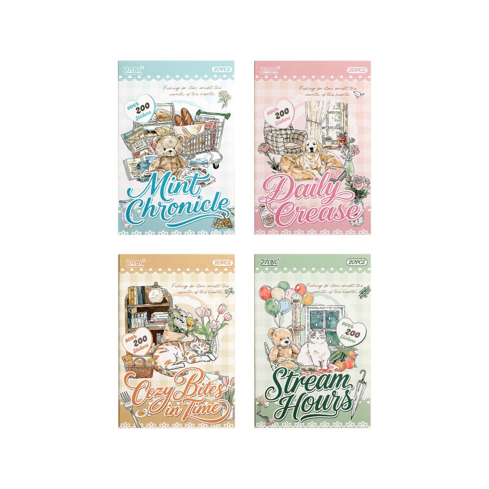Daily Life Themed Sticker Book 20 Sheets 4 Styles image 4