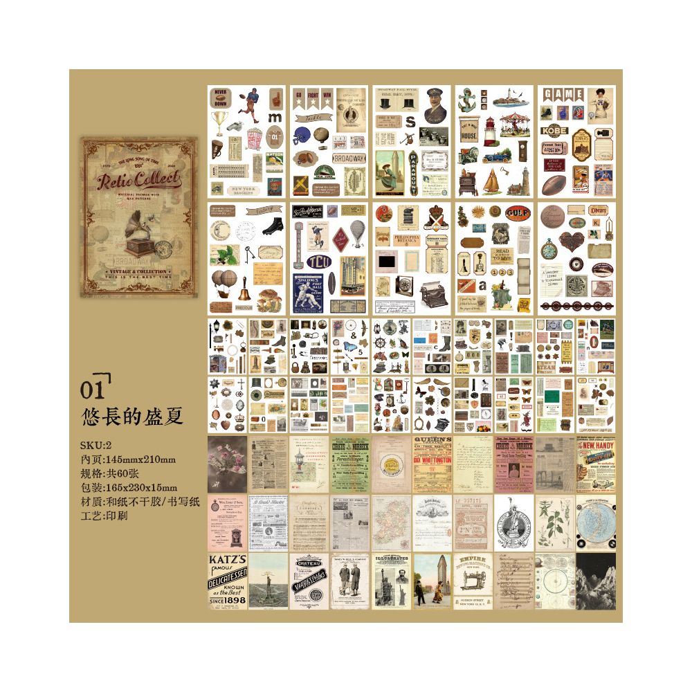 Time Series Washi Stickers 2 Styles