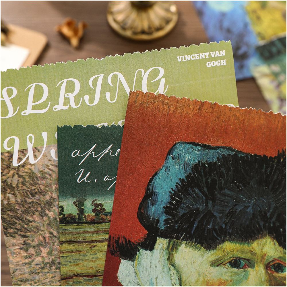 Van Gogh Impressions Vintage Sticker Book 50 sheets image 2