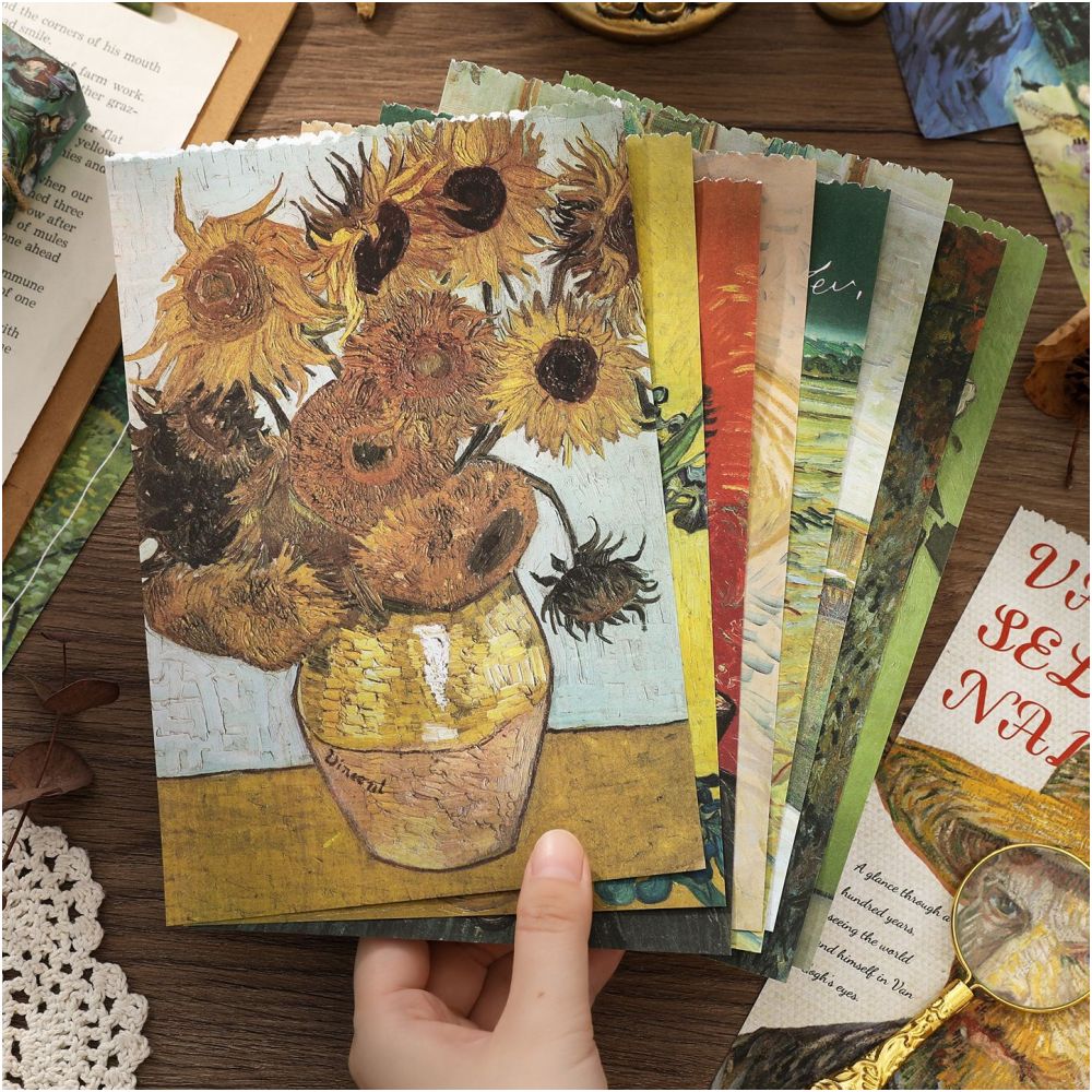 Van Gogh Impressions Vintage Sticker Book 50 sheets image 3