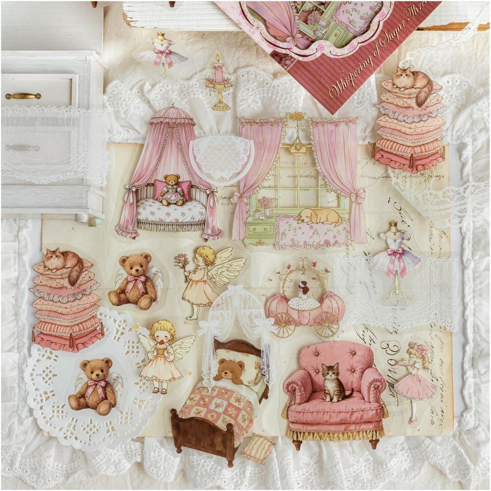 Dreamy Time Series Vintage PET Stickers 30 sheets 6 designs image 3