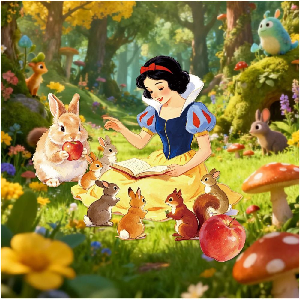 Fairy Tale Paper Stickers 10 Sheets 6 Designs image 0