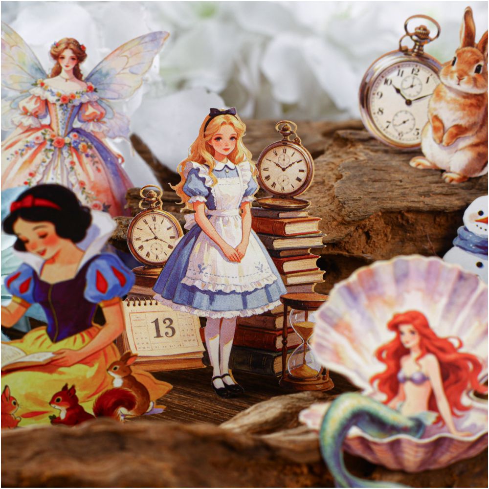 Fairy Tale Paper Stickers 10 Sheets 6 Designs image 3