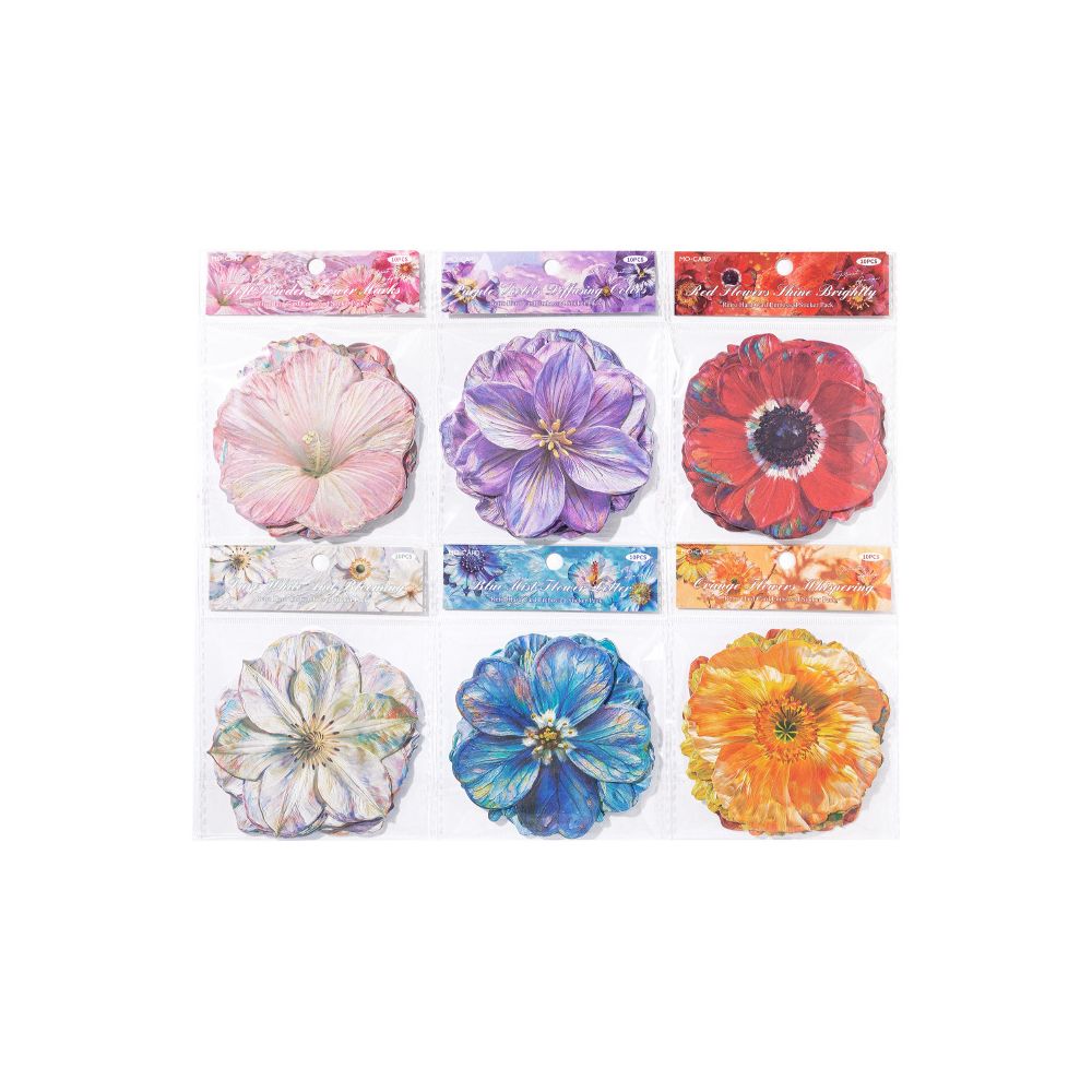 Monet s Garden series paper stickers 10 sheets 6 Styles image 4