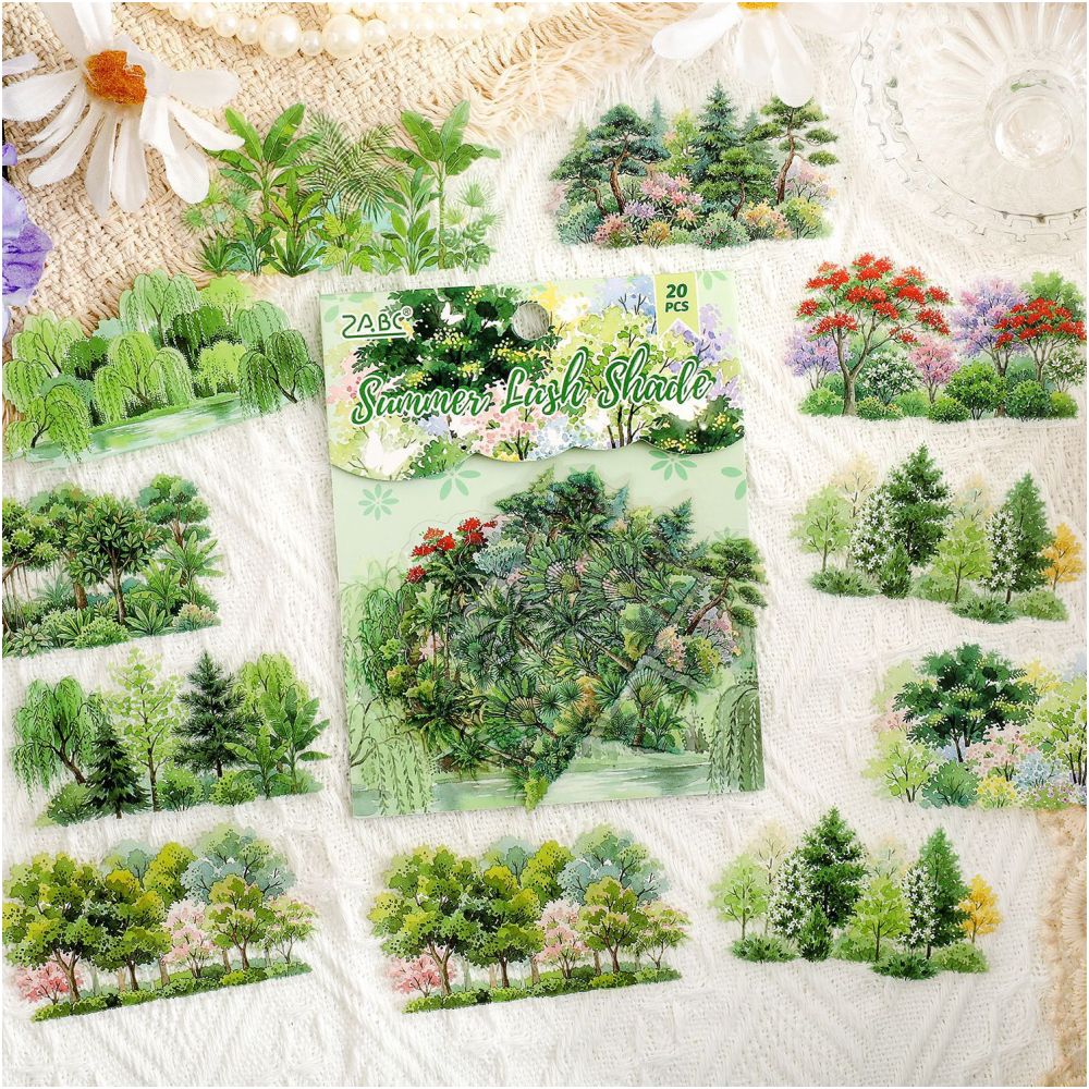 Forest Seasons Series PET Stickers 20 sheets 4 designs image 3
