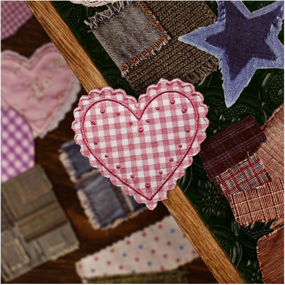 Fabric Journal Series Paper Stickers 15 Sheets 6 Designs image 2