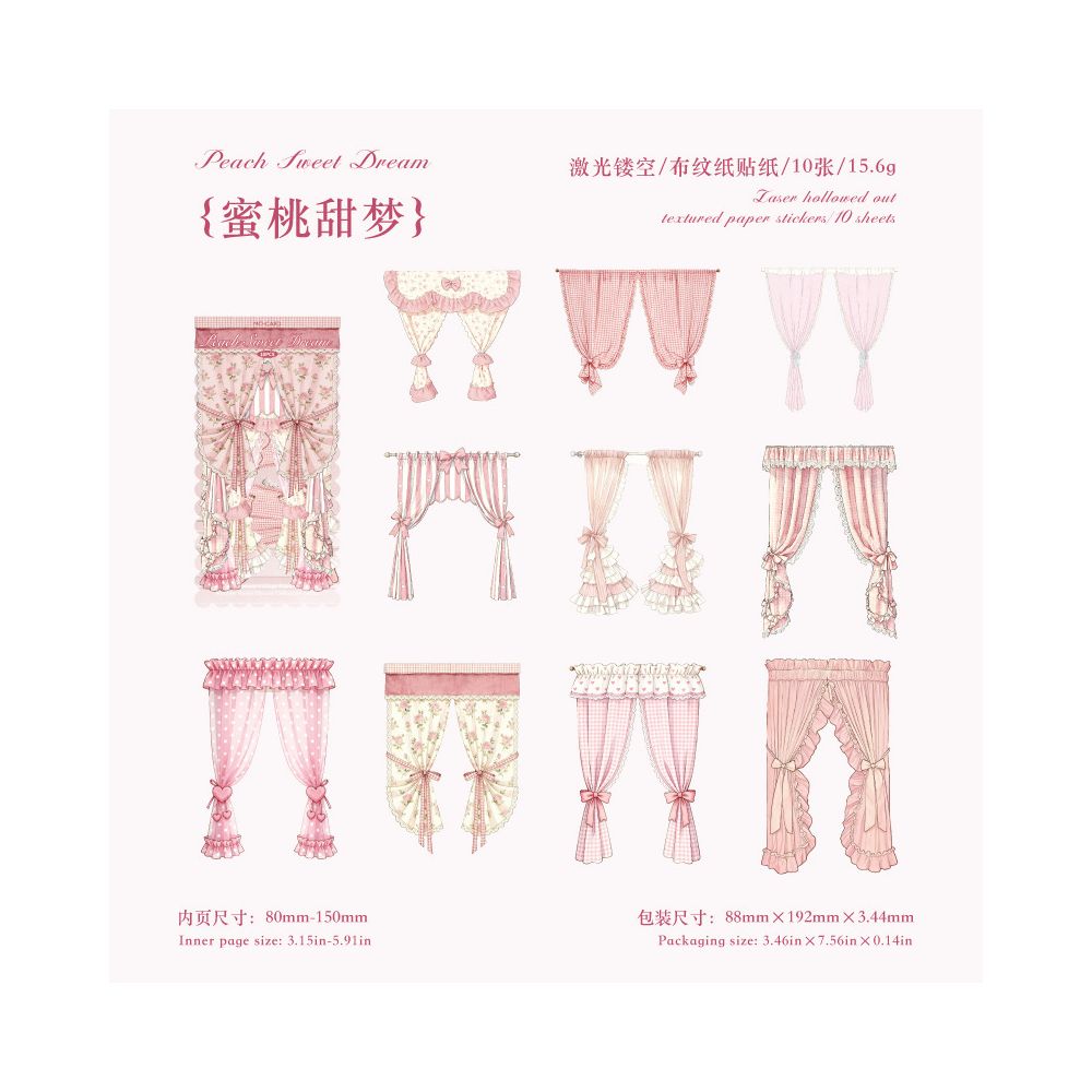 Windowside Sweet Dreams Series Paper Stickers 10 sheets 4 designs