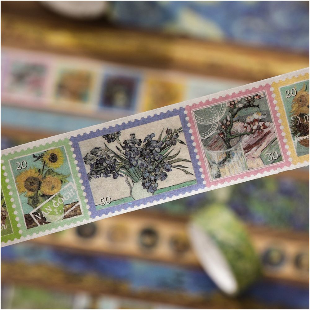 Van Gogh Fragments Washi Tape Set 18 Rolls image 2