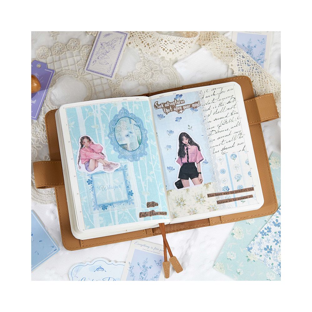 Flower Poetry Notebook Series Set 100 Pcs 4 designs image 3